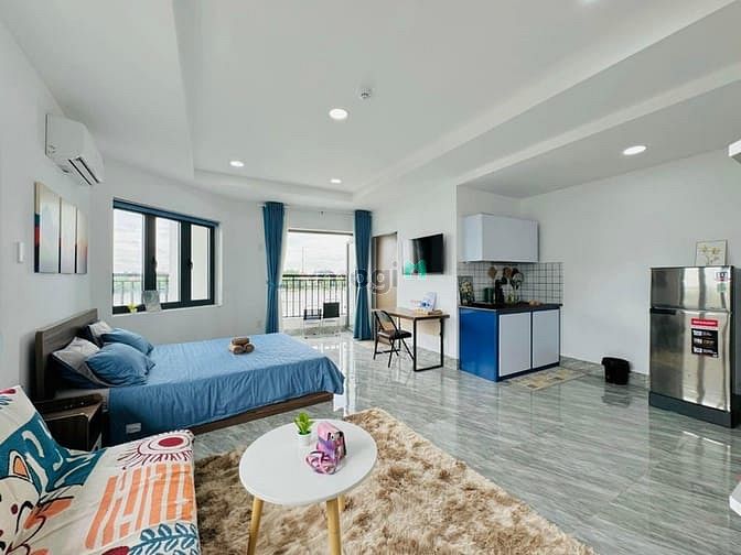 Hình ảnh Căn Hộ Ban Công, Đầy Đủ Nội Thất, Dạng 1PN 1PK ngay Cộng Hoà