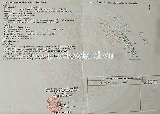 Hình ảnh Bán lô đất mặt tiền Lương Định Của, Q2, tổng dt 317m2, ngang 10m