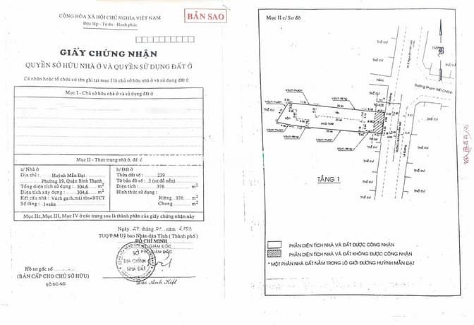 Hình ảnh Bán nhà đất Huỳnh Mẫn Đạt, Bình Thạnh, 367m2, ngang 9m, nhà cấp 4