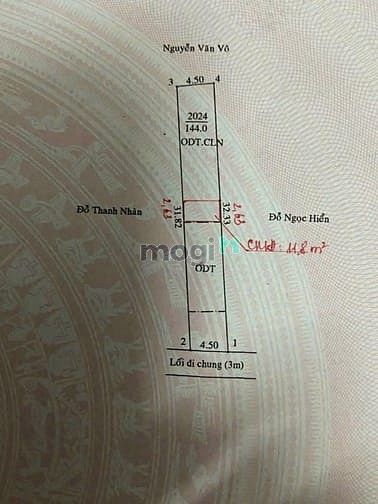 Hình ảnh Đất 144m Phú mỹ 4,5x32 xây trọ ok mà chỉ 1ti750