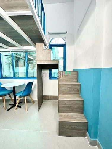 Hình ảnh Duplex ban công tone xanh biển mát mẻ