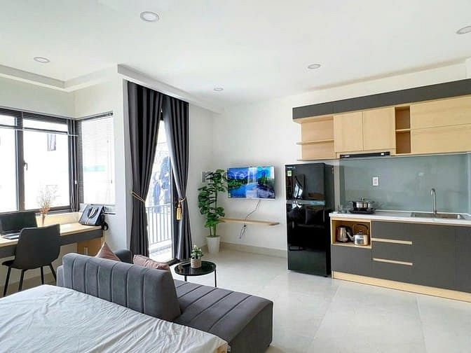 Hình ảnh Cho thuê lại căn studio ban công Full nội thất gần Parc Mall