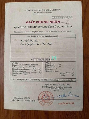 Hình ảnh Bán đất kiệt ô tô Nguyễn Thành Hãn, Hải Châu, Đà Nẵng