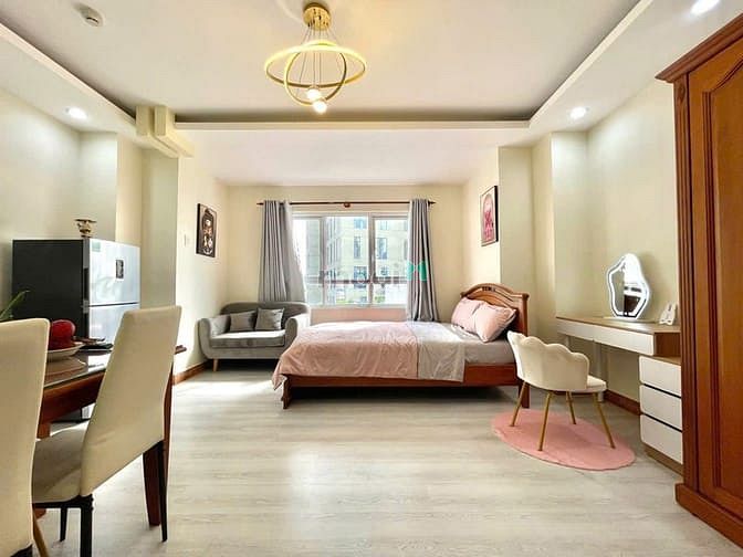 Hình ảnh Căn Hộ Studio Tách Bếp full NT Giặt Riêng thang máy ở Nguyễn Cửu Vân
