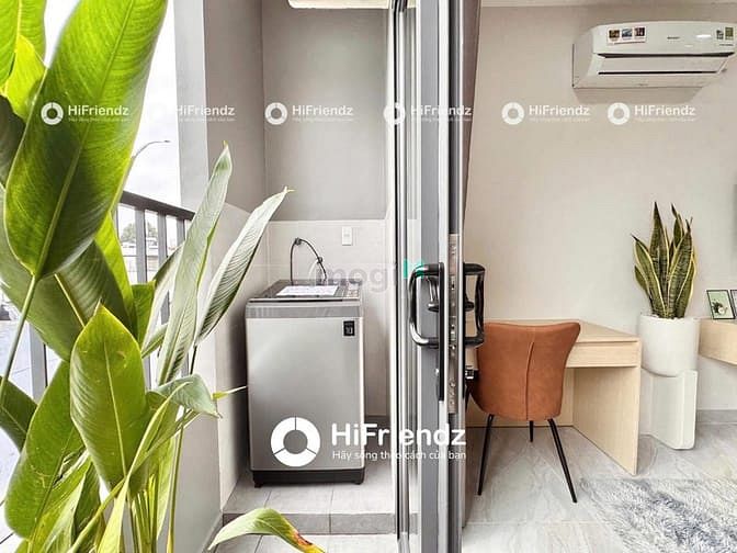 Hình ảnh Studio ban công tách bếp, máy giặt riêng, full NT cao cấp, hiện đại