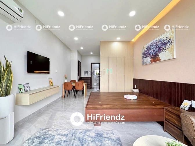 Hình ảnh Studio ban công tách bếp, máy giặt riêng, full NT cao cấp, hiện đại