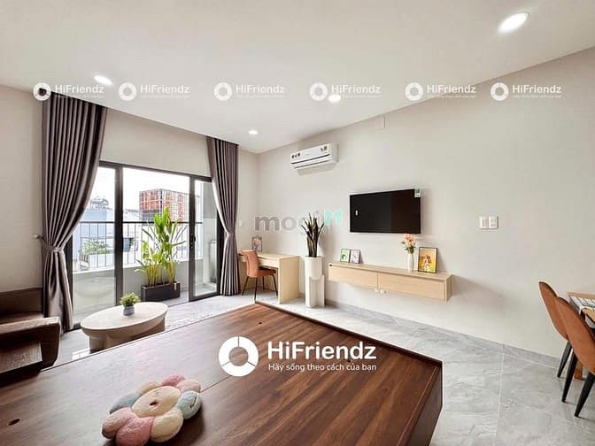 Hình ảnh Studio ban công tách bếp, máy giặt riêng, full NT cao cấp, hiện đại