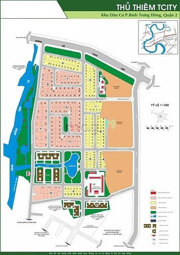 Hình ảnh Bán nền biệt thự đất dự án Đông Thủ Thiêm Quận 2 lô B27. Giá TLcc