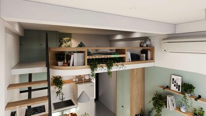 Hình ảnh 😎Căn Hộ 50m2 mới xây full nội thất có chỗ đậu oto