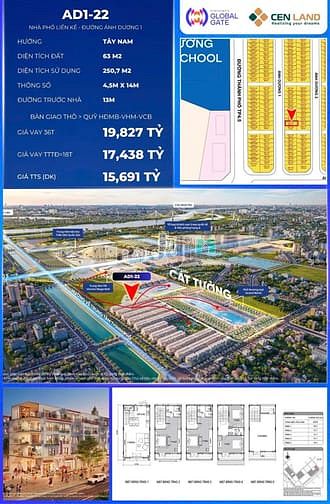Hình ảnh Liền kề rẻ nhất chỉ 15,6 vinhomes cổ loa