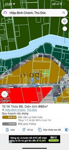 Hình ảnh Bán đất HXH đường số 40, Hiệp Bình Chánh - 68m2 - 5.9 tỷ