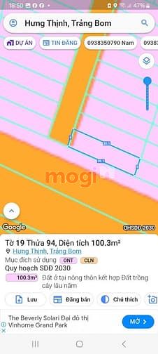 Hình ảnh Bán lô đất thổ cư, xã Hưng Thịnh, huyện Trảng Bom