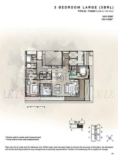 Hình ảnh COVE_3Br_183m2_Full Nội Thất_View Sông, Bitexco