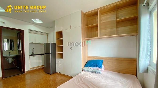 Hình ảnh Studio cho thuê full NT, ban công gần CoopMart Nhiêu Lộc Q3