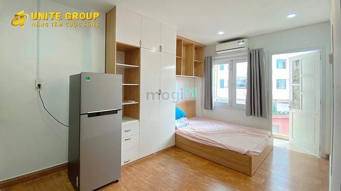 Hình ảnh Studio cho thuê full NT, ban công gần CoopMart Nhiêu Lộc Q3