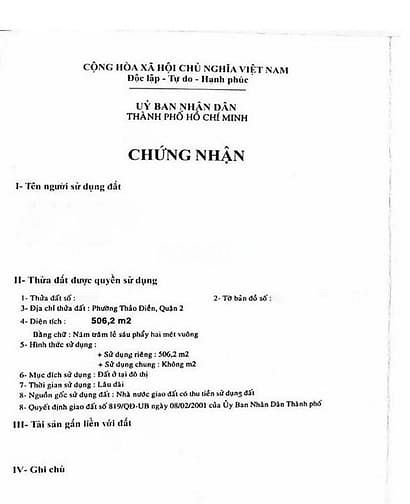 Hình ảnh Bán lô đất góc 2 mt Nguyễn Văn Hưởng, Thảo Điền, 18x28m đất, sổ hồng