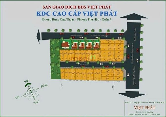 Hình ảnh Bán Lô Đất 1/ đường Bưng Ông Thoàn. Phú Hữu, Q9 - DT : 52m2- 3 tỷ 7