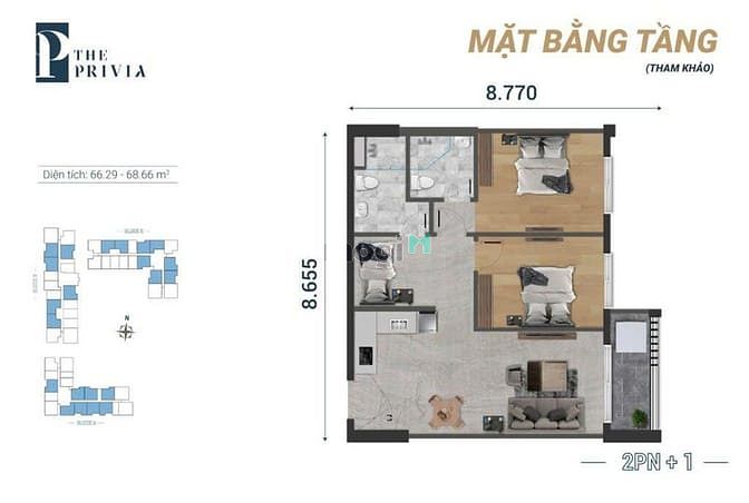 Hình ảnh Cho thuê Trang Chủ MB66.COM / Đăng Ký Tặng 66K The Privia Bình Tân - full nội thất (chính chủ)
