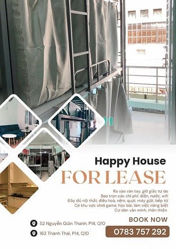 Hình ảnh Ký Túc Xá cao cấp chi phí tiết kiệm cho Hssv-Nvvp Thành Thái Quận 10
