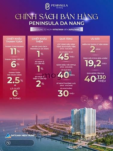 Hình ảnh Chỉ còn 1 căn duy nhất view pháo hoa sông Hàn, giá cực tốt đợt 1