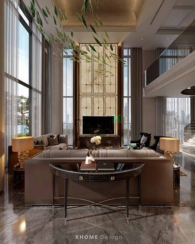Hình ảnh Cho thuê Penthouse Star Hill, quận 7, dt 450m2 5PN Nội thất cao cấp.