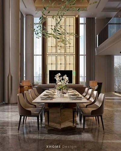 Hình ảnh Cho thuê Penthouse Star Hill, quận 7, dt 450m2 5PN Nội thất cao cấp.