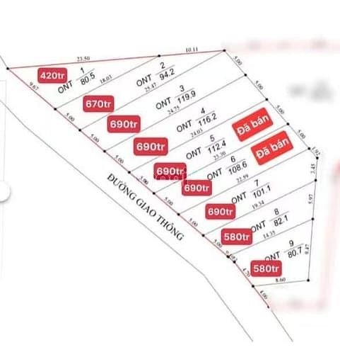 Hình ảnh bán đất nền thổ cư 119m2 tại ấp 7 sông trầu
