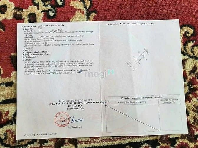 Hình ảnh Bán đất dịch vụ Kim Chung Hoài Đức 60m2 giá hơn 150tr/m2