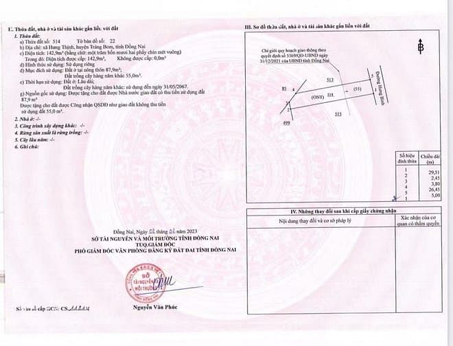 Hình ảnh bán đất nền mặt tiền 149m2, xã hưng thịnh trảng bom