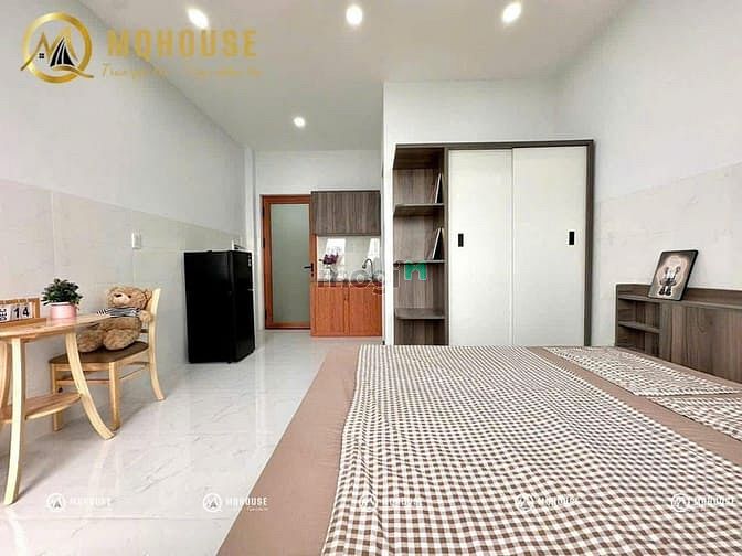 Hình ảnh 1PN tách bếp, full nội thất, máy giặt riêng, bancol riêng ngay ĐH VLU