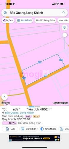 Hình ảnh Bán lô đất 2 mặt tiền  4.652m² – Bảo Quang, Long Khánh – Chỉ 13.5 Tỷ