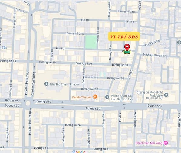 Hình ảnh Bán đất khu Tên Lửa, MT đường Số 21, DT 4.5 x 20m, 9.5 tỷ (Tín Hưng)