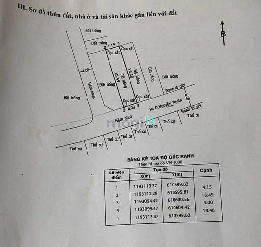 Hình ảnh Bán lô đất khu phân lô đường nguyễn tuyễn