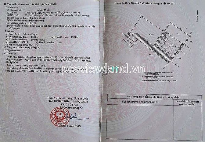 Hình ảnh Bán lô đất Thảo Điền, đường Trần Ngọc Diện, DT 485m2 đất, nhà cũ