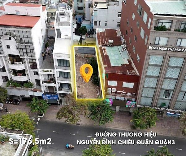 Hình ảnh Bán khuôn đất 2MT Nguyễn Đình Chiểu, phường 5 quận 3, DT 7,53 x 23,99m