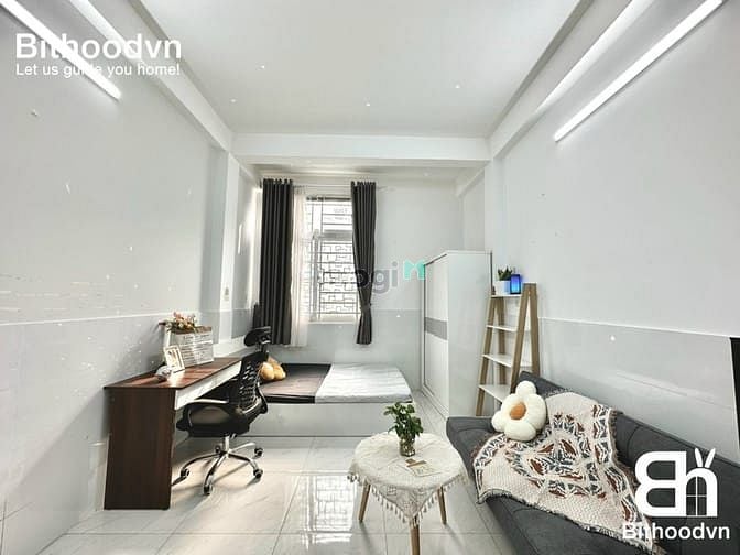 Hình ảnh cho thuê studio bancol - đầy đủ nội thất đường Ung văn khiêm