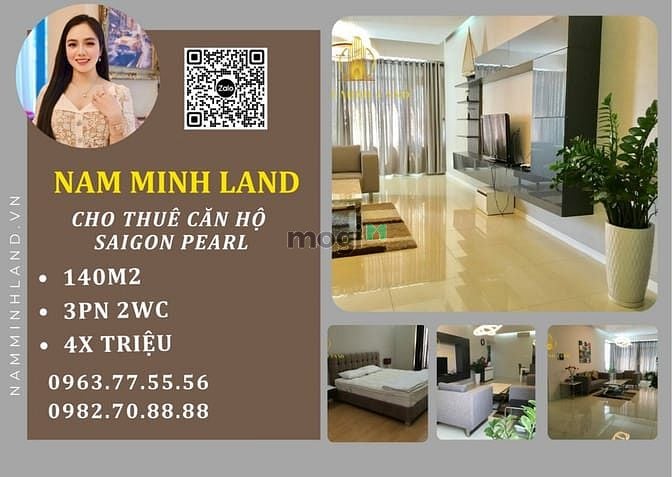 Hình ảnh HẢI YẾN - Cho thuê Trang Chủ MB66.COM / Đăng Ký Tặng 66K 3PN Saigon Pearl - Tầng cao, view thoáng mát