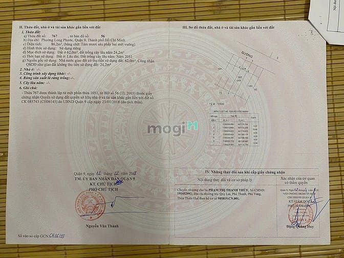 Hình ảnh Đất Mặt Tiền đường số 9, Phường Long Phước, Hcm