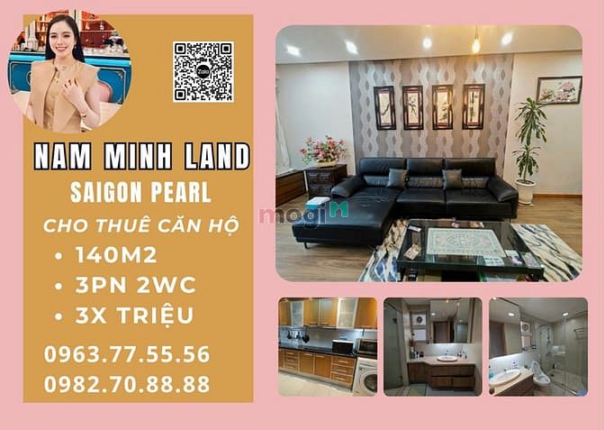 Hình ảnh HẢI YẾN - Cho thuê Trang Chủ MB66.COM / Đăng Ký Tặng 66K 3PN Saigon Pearl - View thành phố