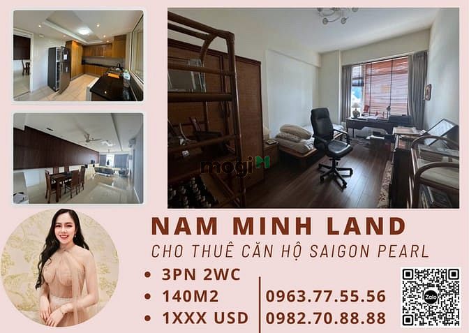 Hình ảnh HẢI YẾN - Cho thuê Trang Chủ MB66.COM / Đăng Ký Tặng 66K 3PN Saigon Pearl - Đầy đủ nội thất
