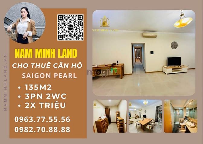 Hình ảnh HẢI YẾN - Cho thuê Trang Chủ MB66.COM / Đăng Ký Tặng 66K 3PN Saigon Pearl - Tầng thấp, view thành phố