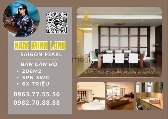 Hình ảnh HẢI YẾN Saigon Pearl cho thuê - 4PN 207m2- View sông