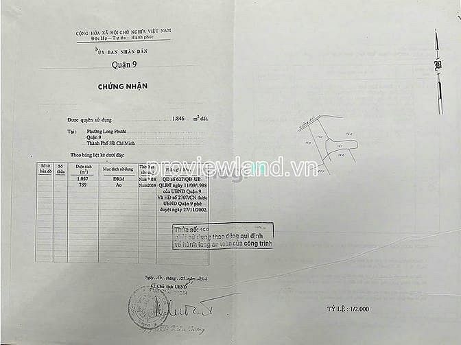 Hình ảnh Bán đất tại Long Phước Thủ Đức, DT 7070m2, thổ cư 200m2, mt đường 10m