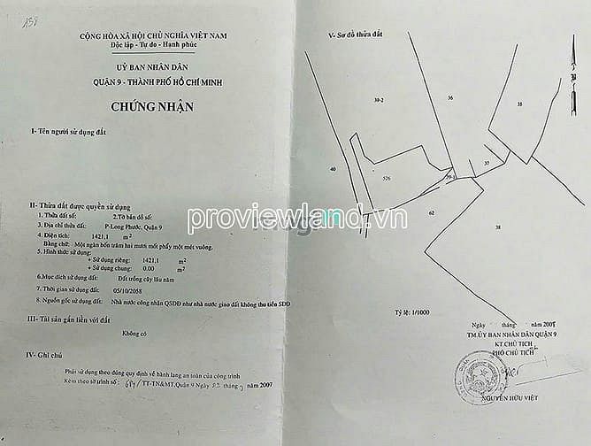 Hình ảnh Bán đất tại Long Phước Thủ Đức, DT 7070m2, thổ cư 200m2, mt đường 10m