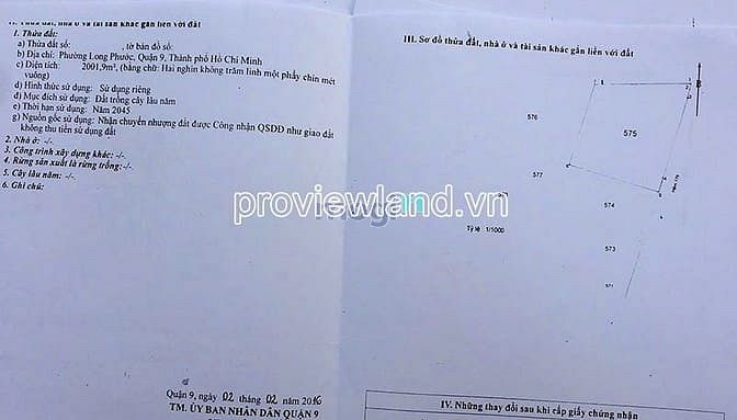 Hình ảnh Bán lô đất góc 2 mt đường Long Thuận, Q9, 3000m2 đất, thổ cư 200m2