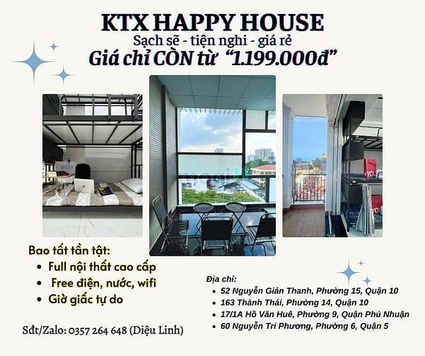 Hình ảnh Trọ Quận 10 KTX Giá rẻ sinh viên&người đi làm-full nội thất, giờ tự do