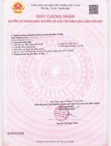 Hình ảnh Đất SHR MT Nhựa Tân thới nhì 16 KDBB xd kho xưởng BT