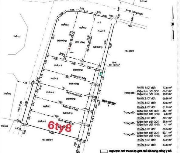 Hình ảnh Bán lô đất rẻ phân lô (3,9x18) 435/5 Thống Nhất p11 Gò Vấp