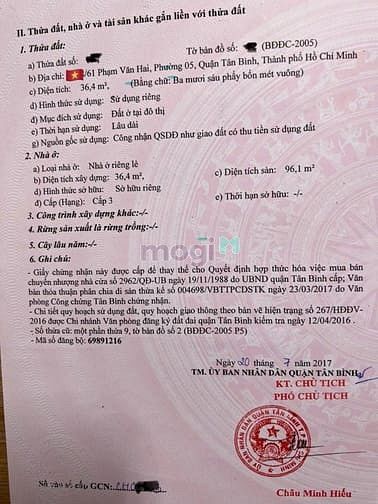 Hình ảnh Nhà 3 Tầng Phạm Văn Hai & Cách Mạng Tháng 8, Full nội thất