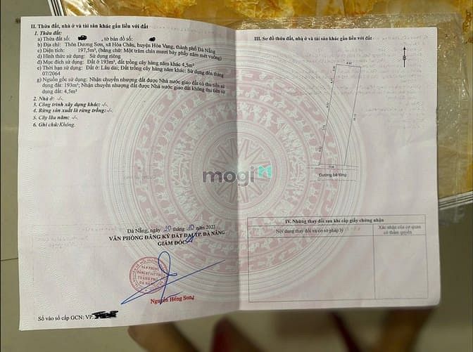 Hình ảnh Bán lô đất 200m kiệt ô tô 5m – thôn Dương Sơn, P Hòa Châu
